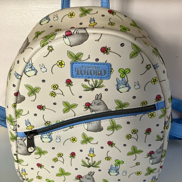 Loungefly Handbags - VTG 1988 Studio Ghibli My Neighbor Totoro Bunny/Floral Mini Backpack Loungefly